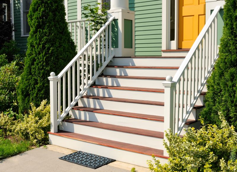 Elegant Wooden Porch Steps