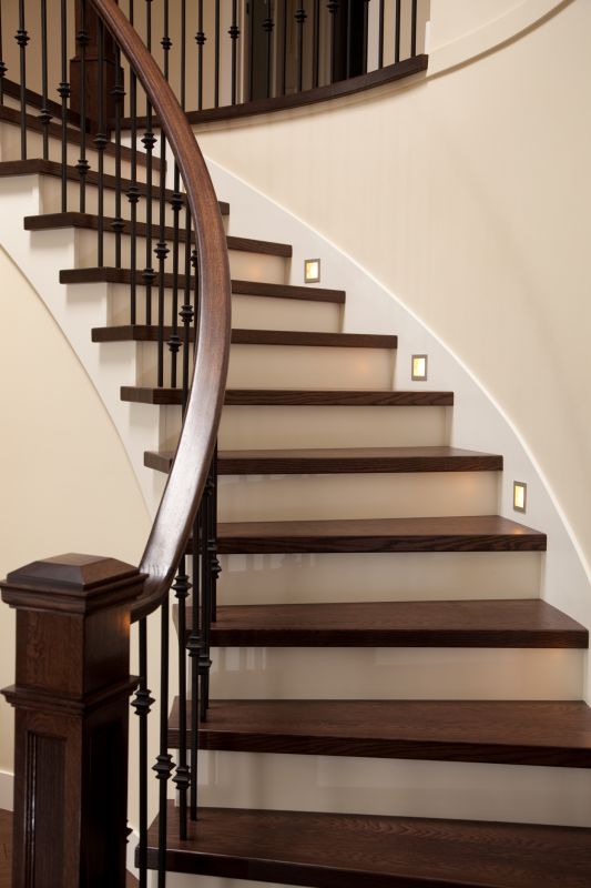 Curved Wooden Stairs